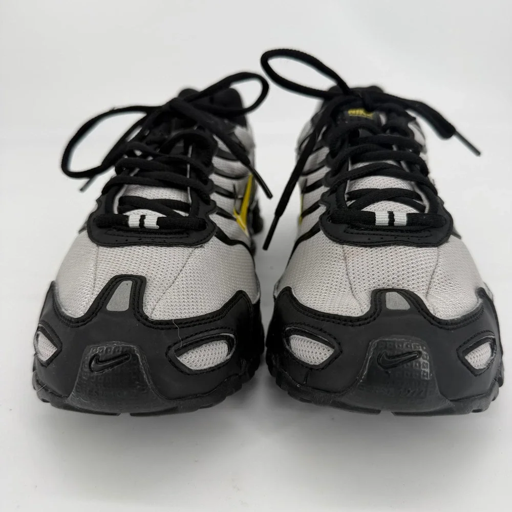 Nike Shox iD Mens Running Shoes Grey Black Yellow 326907-992 Size 8